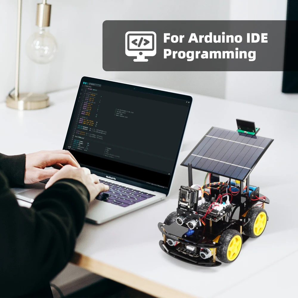 ESP32 Kits de Robot de automatización para Arduino, carga Solar, electrónica de consumo más vendida, inteligencia Artificial, Kit de Robot inteligente