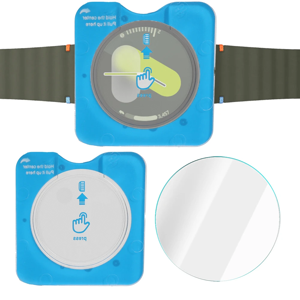 Premium Easy-to-Install Tempered Glass Screen Protector - Anti-Scratch Film for Smartwatches (1-4 Pack)