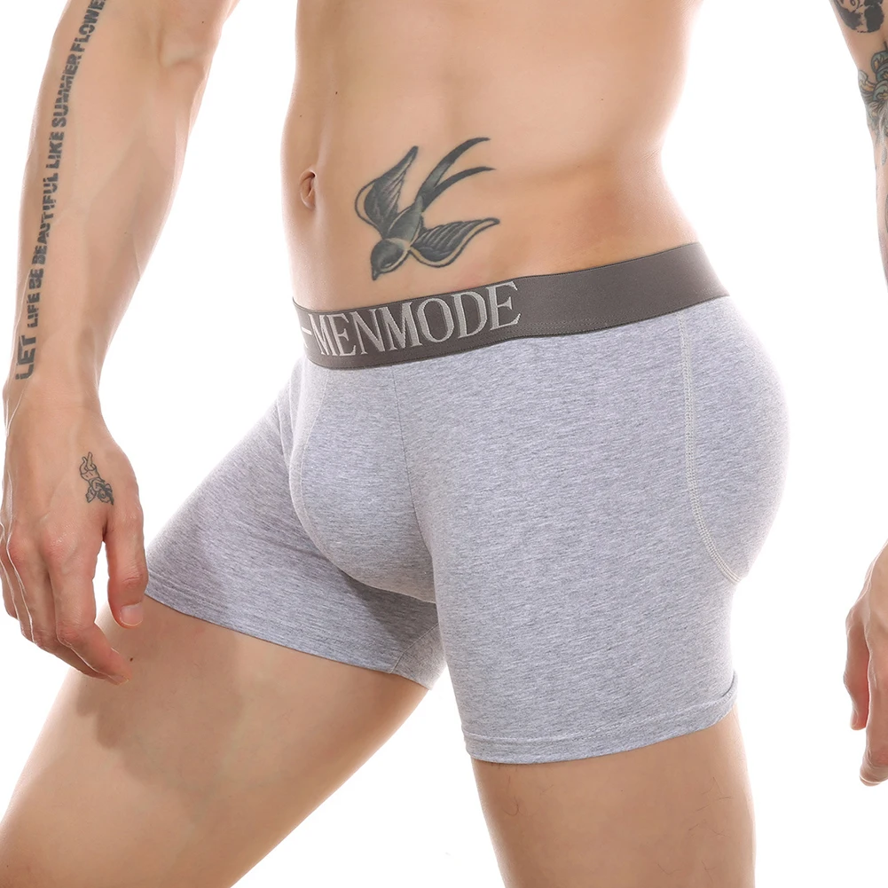 

Men Boxers Panties Butt Padded Hip Up Shaper Soft Detachable Sponge Pad Men Briefs Underwear Butt Lifter Shorts