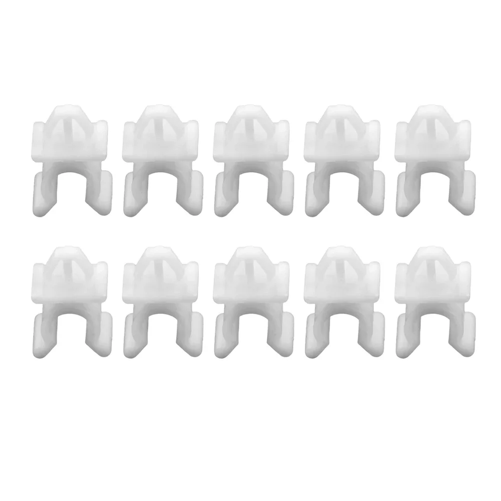 

10x Auto White Bonnet Hood Rod Holder Clip For Nissan Pathfinder Navara Skyline X-Trail T30 Car Fastener Interior Accessorie