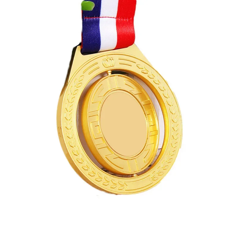 Customized Creative Flip Medal for Children's Competition, Trophy Tag, Gold, Silver, Bronze, Award, Souvenir for Students, 10Pcs