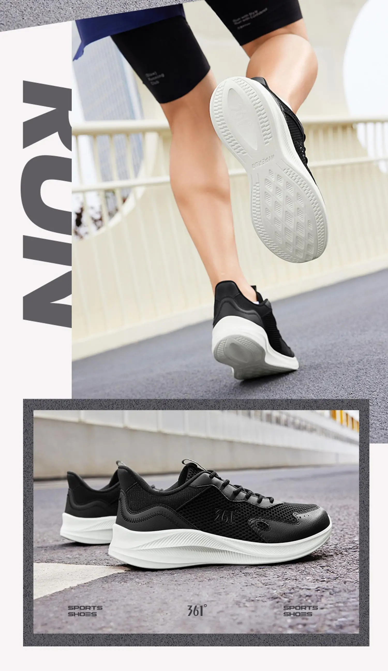 361 Degrees Men Running Shoes - Fit and Comfort