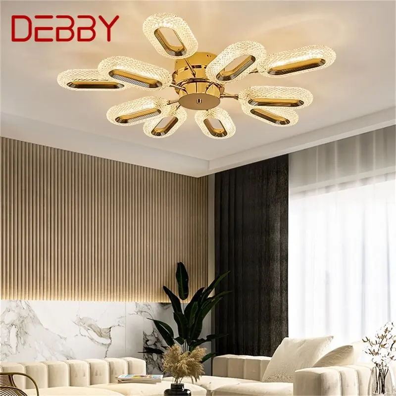 

DEBBY Ceiling Light Nordic Creative Gold Rings Lamp Fixtures Home for Living Dinning Room Decoration