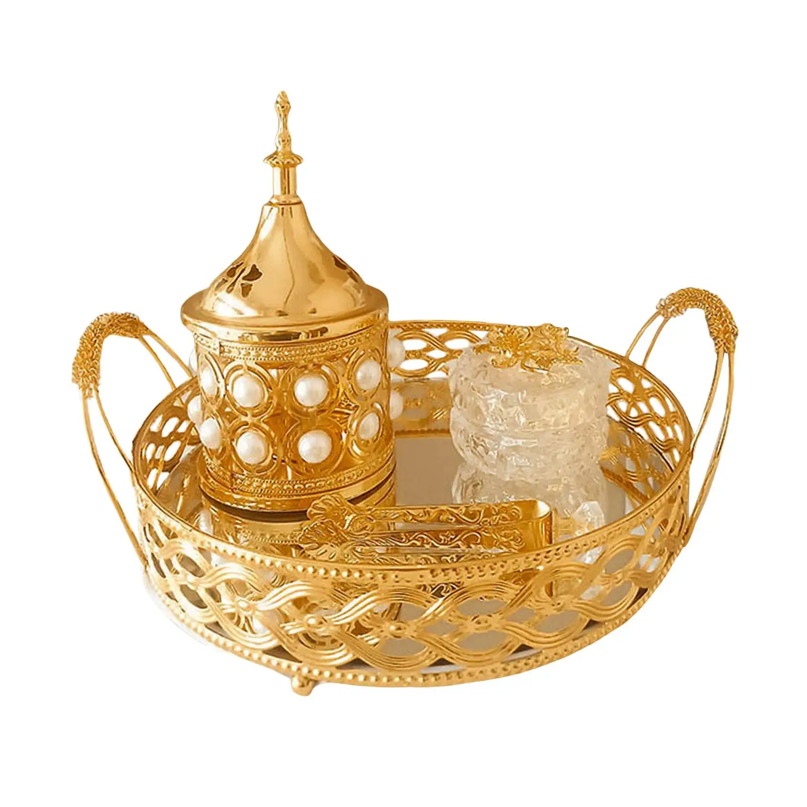 

Luxury Arabian Burner Set Table Centerpiece Decoration for Yoga SPA