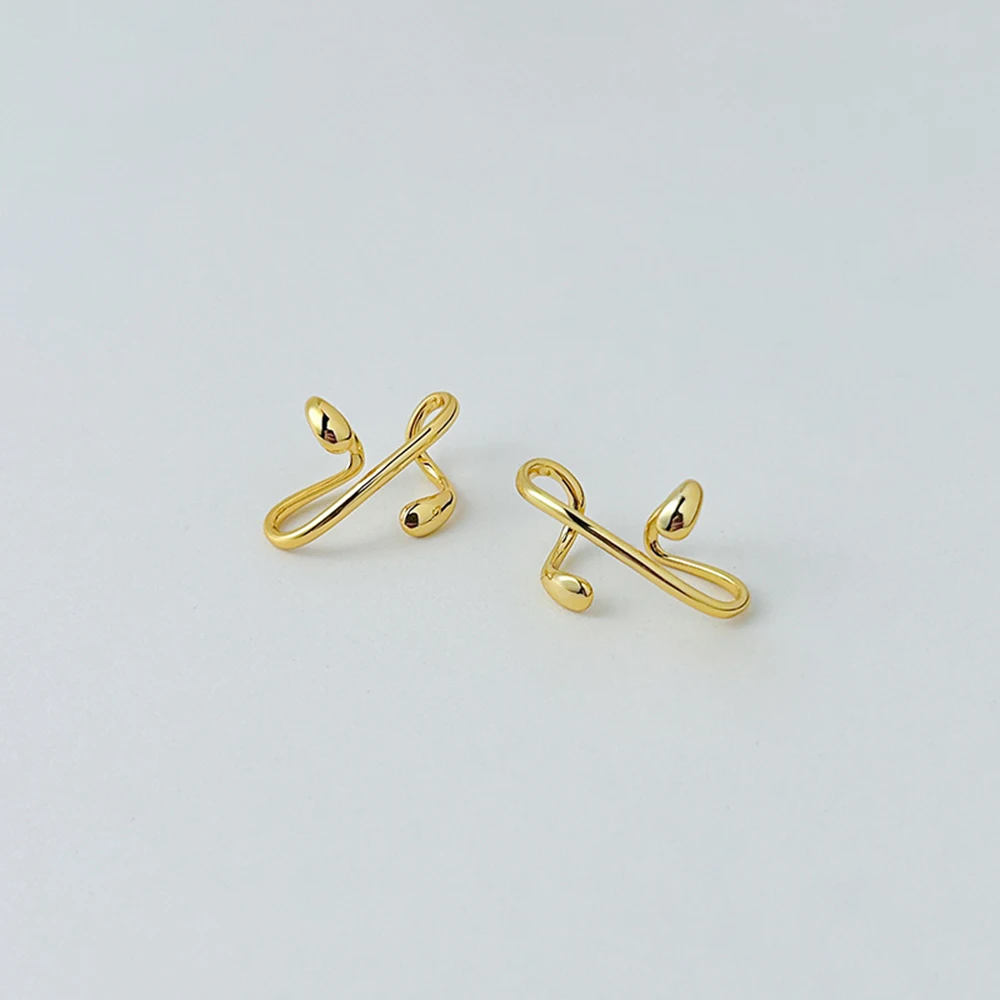 ENFASHION Waterdrop Earcuff For Women Fashion Jewelry Nature Elegant Gold Color Earings Ear Cuff Birthday Droppshiping E221476