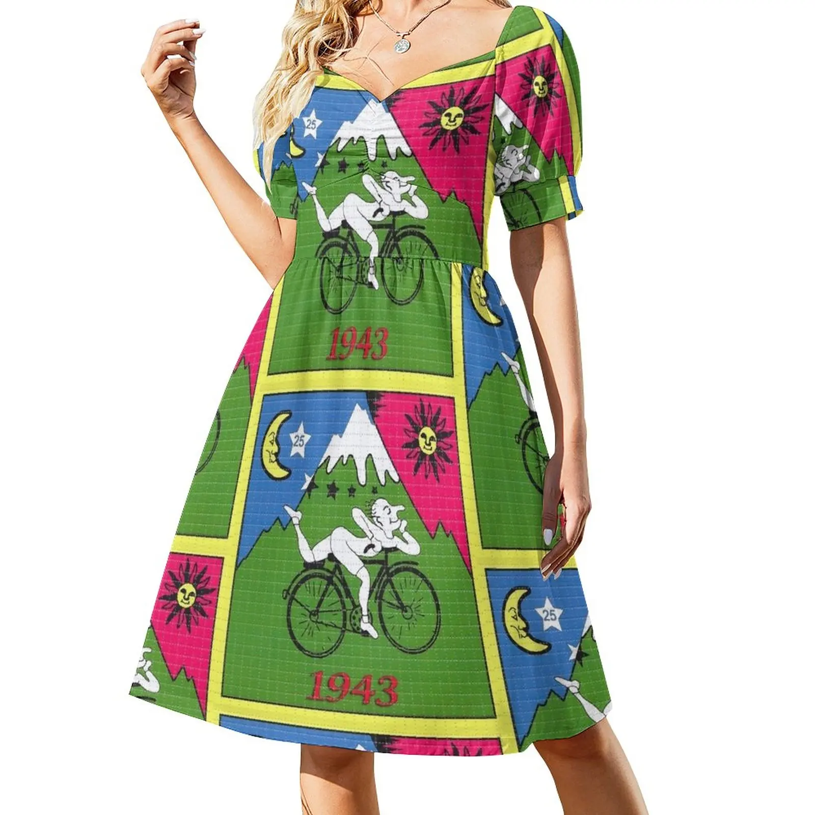 

LSD - Albert Hofmann - Bicycle Day Dress summer dress woman 2023 Dresses fairy dress Bridesmaid dress woman