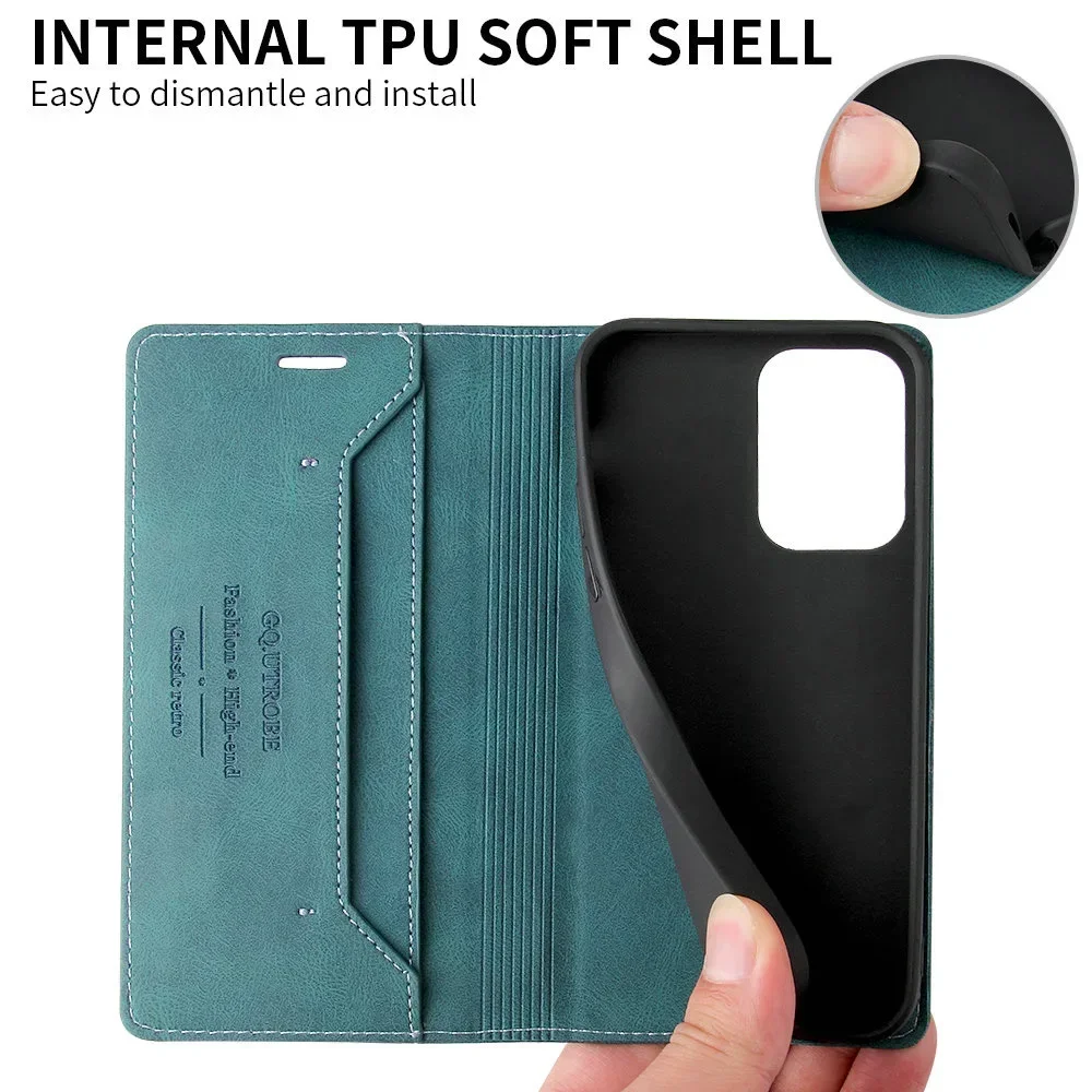 Leather Flip Phone Case RFID For Realme 11 10 9 Pro Plus C21 C25 8i OPPO Realme 8 C30 C25S C 15 11 9i C21Y C25Y C53 C51