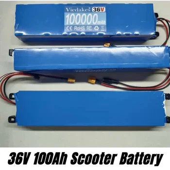 Batteria per monopattino 36V 100Ah 10S3P: con porta T+DC/XT30+JST/XT60+SM/XT60+DC/Buller+SM per Xiaomi M365/M365pro E-Scooter
