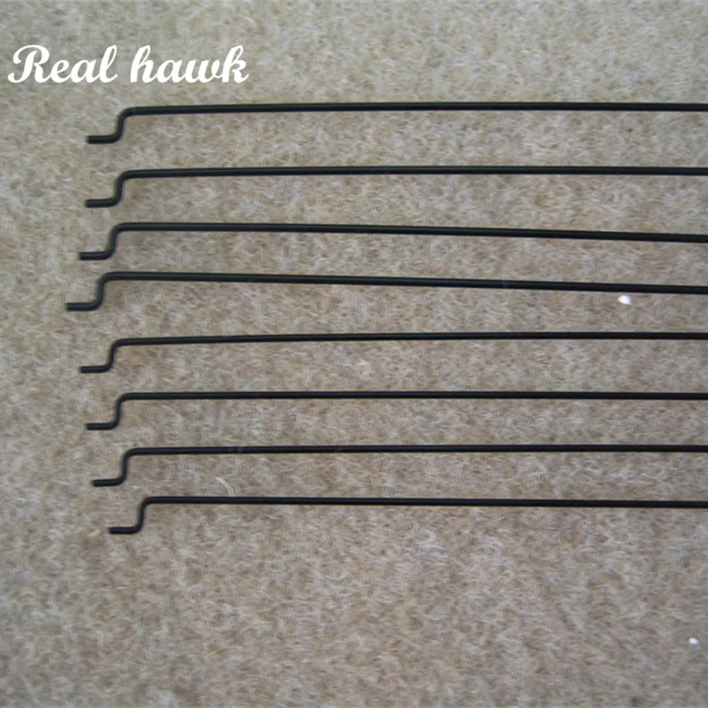 10 יחידות מוט דחיפה מסוג Z D1.0/1.2/1.5mm מוט דחיפה מתכתי עם חוט דחיפה למטוסים RC ומטוסים