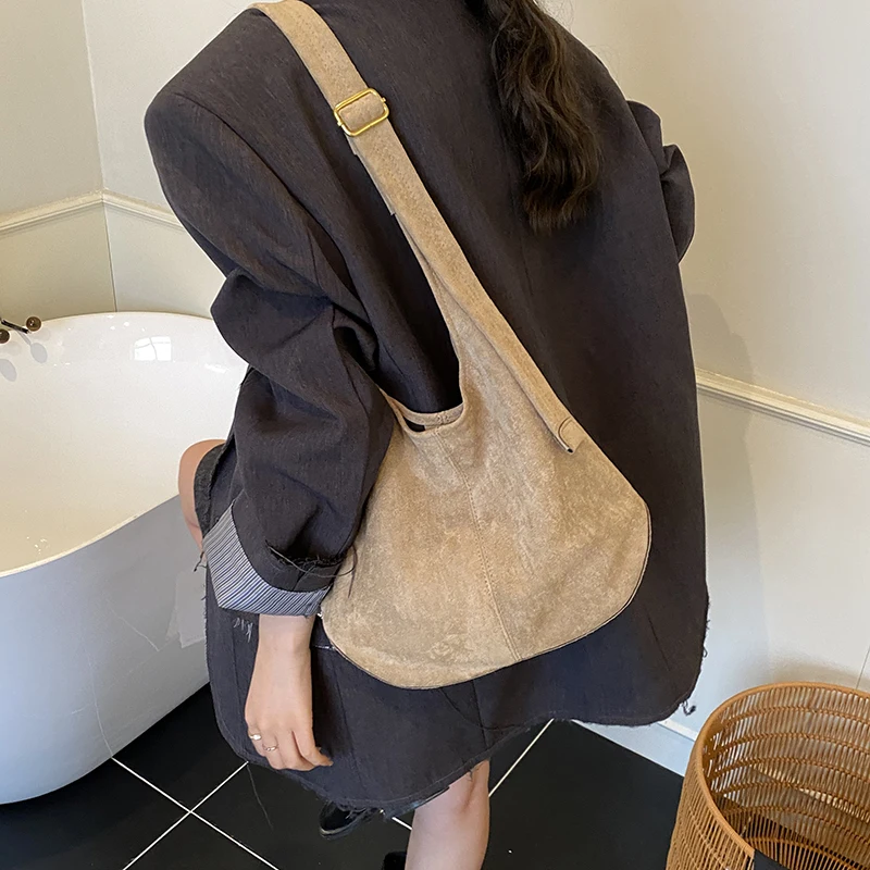 Women's High Capacity Pu Leather Shoulder Bag 2026 Winter New Fashion Retro Hobo Bag Luxury Brand Designer Handbags and Purses