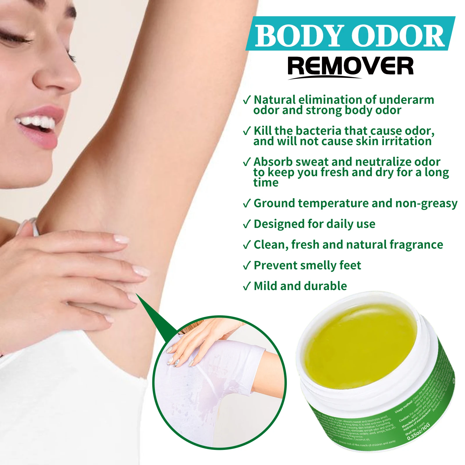 Armpit Deodorant Cream For Underarm Odour Control And Freshness_voghion.com