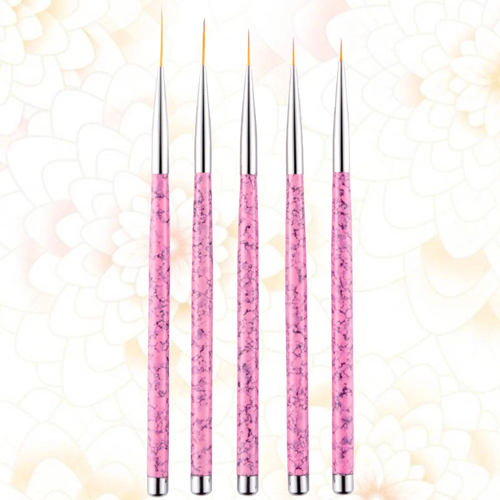 

5pcs Nail Paint Pens Set Fine Nail Art Brushes Drawing Liner Brush Manicure Tools for Women