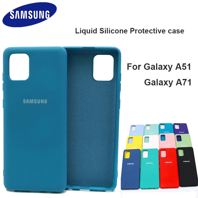 waterproof phone holder For Samsung Galaxy A51 5G A71 5G Case High Quality Soft Silicone Cover  Galaxy a71 a51  Protector Shell With Logo&Button phone pouch for ladies