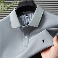 2025 marque haut de gamme 100% coton été en relief Polo hommes à la mode été affaires loisirs sport T-shirt à manches courtes 2