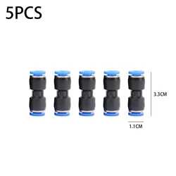 Versatile Pneumatic Quick Connect Fittings Kit for Plastic and Water Hoses (6mm)