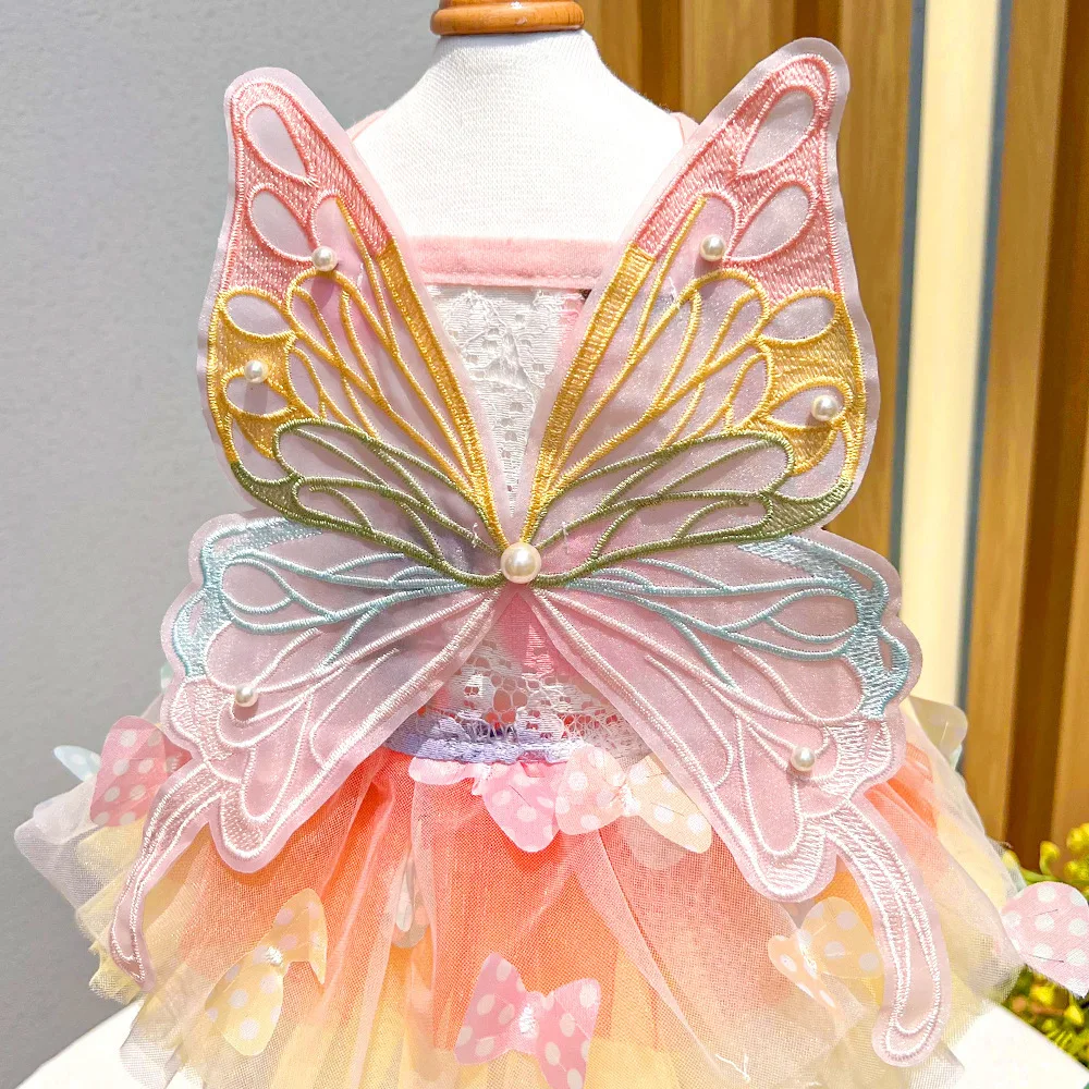 Pet Dress Summer Pet Princess Clothes for Dogs Cats