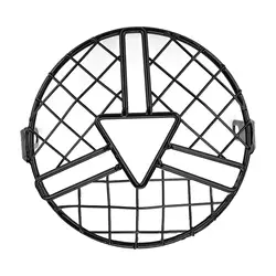 Motorcycle Headlight Mesh Grill Guard - Protective Front Lamp Grille Cover for Cafe Racer and Cruiser (Triangle Center)