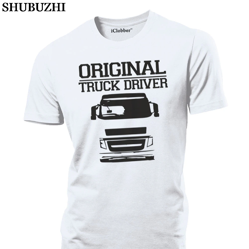 Shubuzhi New Summer Men Vendita Calda Fashion Original Truck Driver T Shirt Camion Recupero Camion Driver Hgv Hiab Trucker Cab