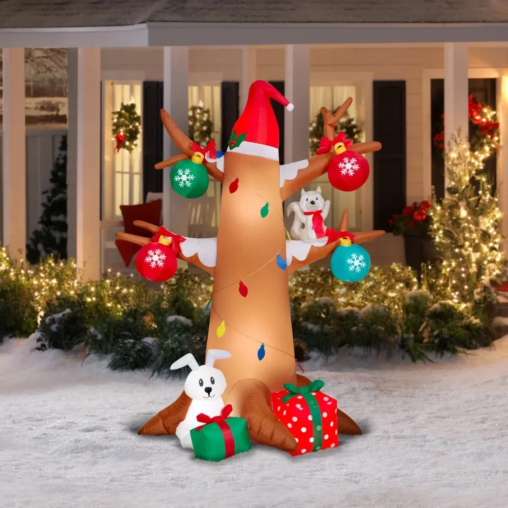 

Christmas Gift Inflatables Christmas 6 Foot Winter Tree With Woodland Creatures Scene Decoration Decorations 2024 Liquidations