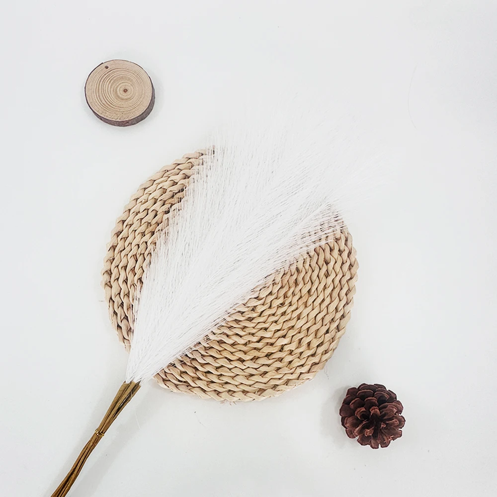 Flauschiges Pampasgras, Boho-Dekor, 20 Stück, 55 cm, künstliche Pflanzen, Schilf für Hochzeit, Party, Herbst, Weihnachten, Heimdekoration, künstliche Blumen – Detail 7