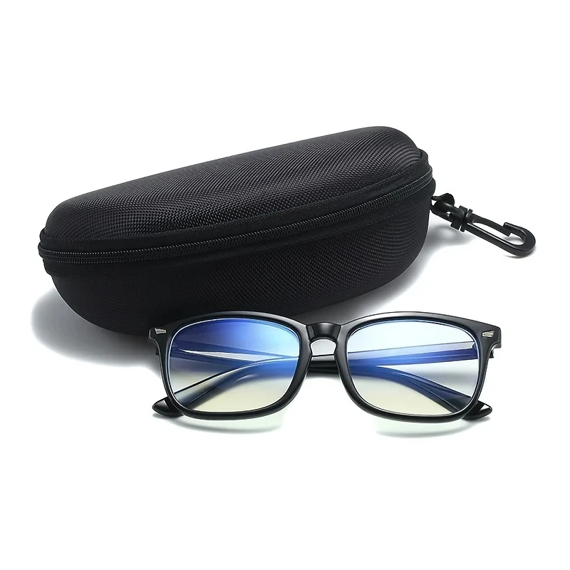 Portable Sunglasses Case with Clip Hard Shell EVA Travel Zipper Carabiner Eye Glasses Protector Accessory
