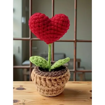 Woven Potted Flower Decor 1