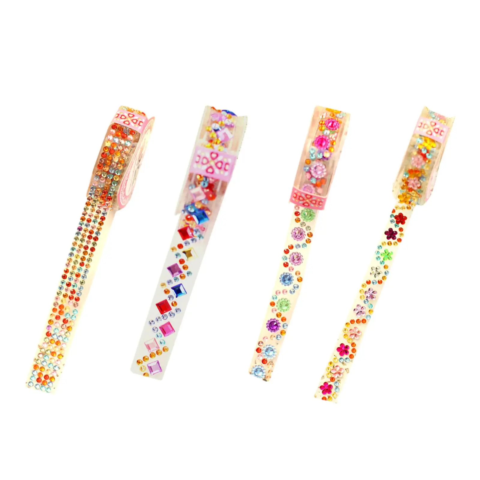 

Acrylic Rhinestone Stickers Tape Handmade Art Supplies Colorful Sticker Sticky for Photo Cardmaking Party Scrapbooking Planners