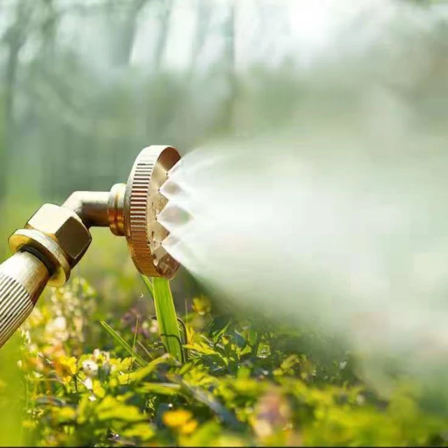 Teljes Réz 8 Lyukú Sprinkler Mezőgazdasági Kert Állítható Permetezőgép Finom Porlasztási Nagynyomású