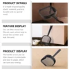 2Pcs Cat Litter Scooper Heavy Duty Plastic Handle Comfort Grip Shovel for Cats Sand Separation Washable Pet Litter Cleaning Tool 5
