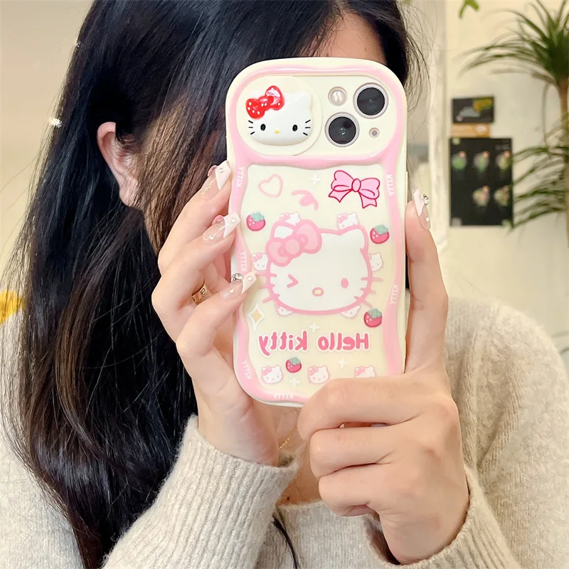 Sanrio luxury soft cover for iPhone 13 with cartoon design
