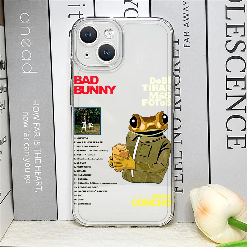 DTMF Debí Tirar Más Fotos Bad Bunny Transparent Phone Case Cover