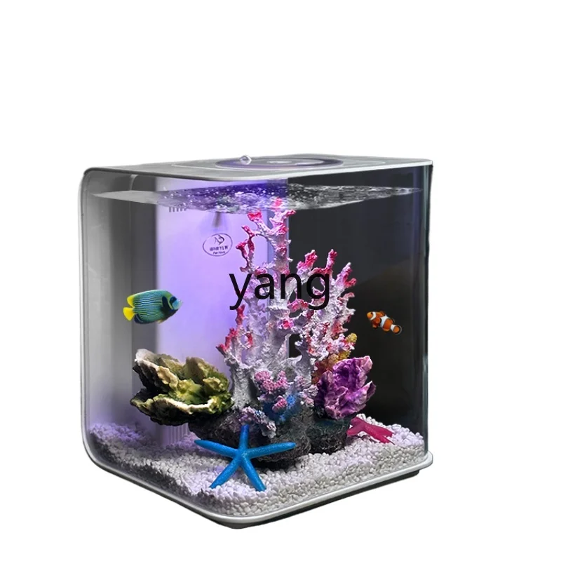 

CX Light Luxury Fish Tank Living Room Small and Medium Household Intelligent Change Water Oxygen Filter All-in-One Machine