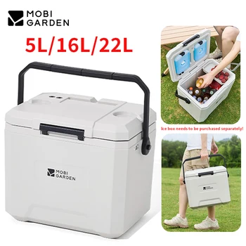 MOBI GARDEN 22L/16L/5L Insulation Ice Box Portable Camping Outdoor Picnic Fresh Food Grade Car Refrigerator Freezer Cooler Box 1