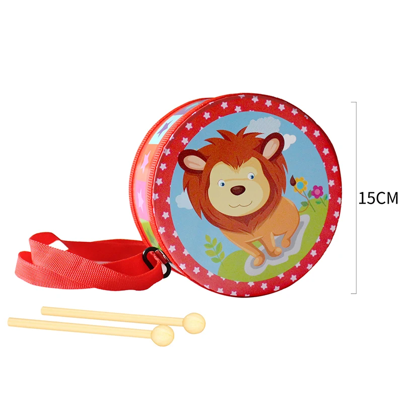 Children's Wood Drum Early Educational Percussion Musical Instrument For Children Beat Instrument Hand Drum Toys