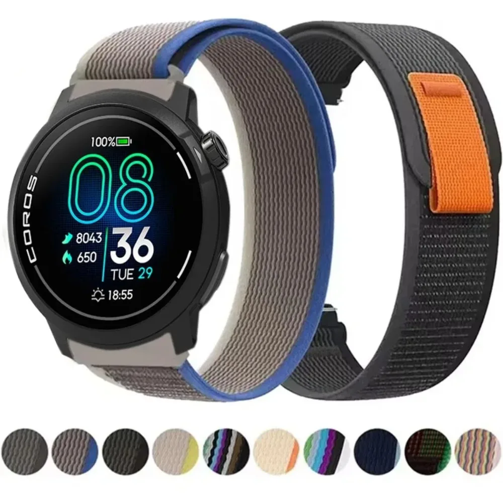 Trail Nylon Loop Strap - Adjustable & Comfortable Wristband, 20-22mm
