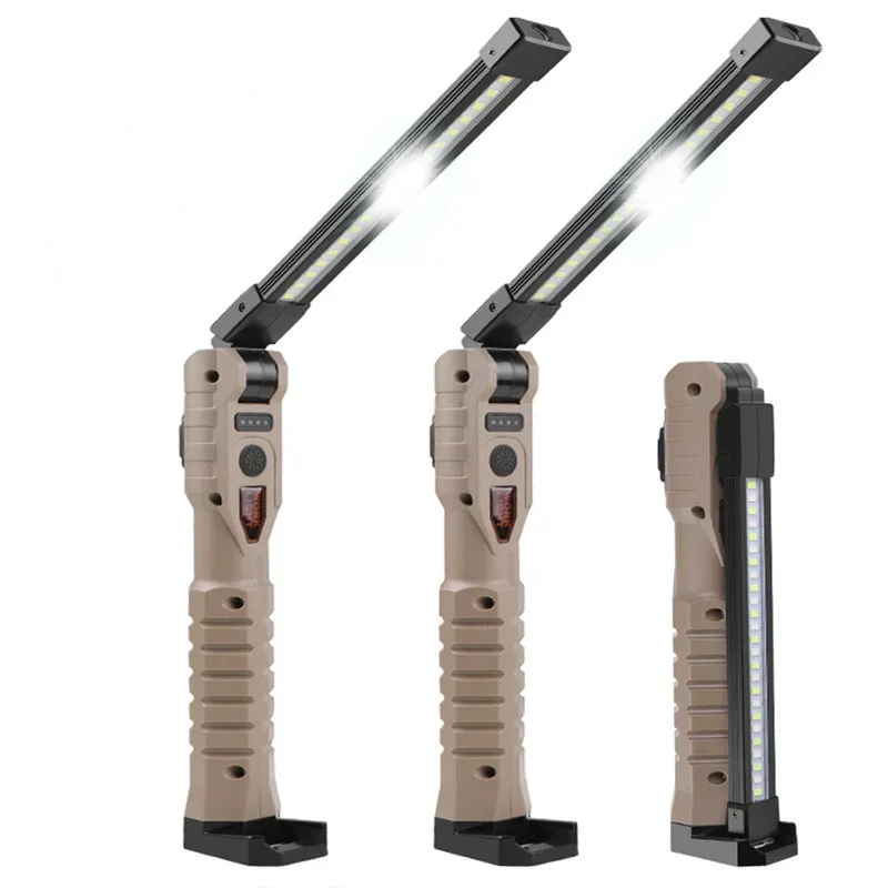 USB Rechargeable LED Work Light 1000 Lumens COB Lantern with Power Capacity Indicator Handled Flashlight For Outdoor Car Repair