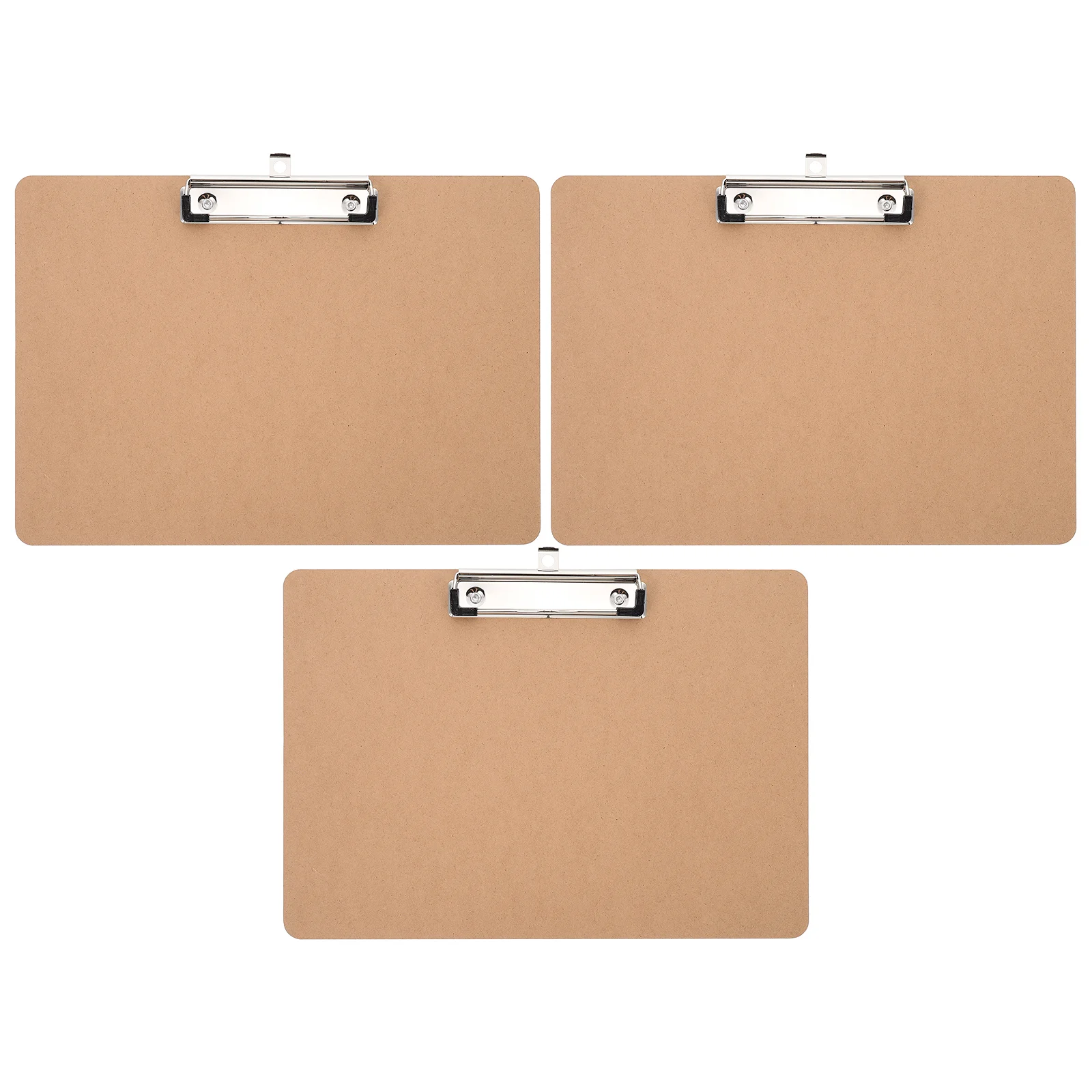 

3 Pcs Office Supplies Writing Board Document Organizer Portable Clipboard Students Practical File Hardboard