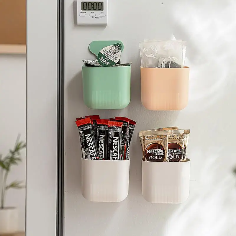 

Magnetic Desk Organizer Fridge Storage Box Cans Marker Pencil Pen Holder With Supporting Magnetic Sheet For Desk For Home Office