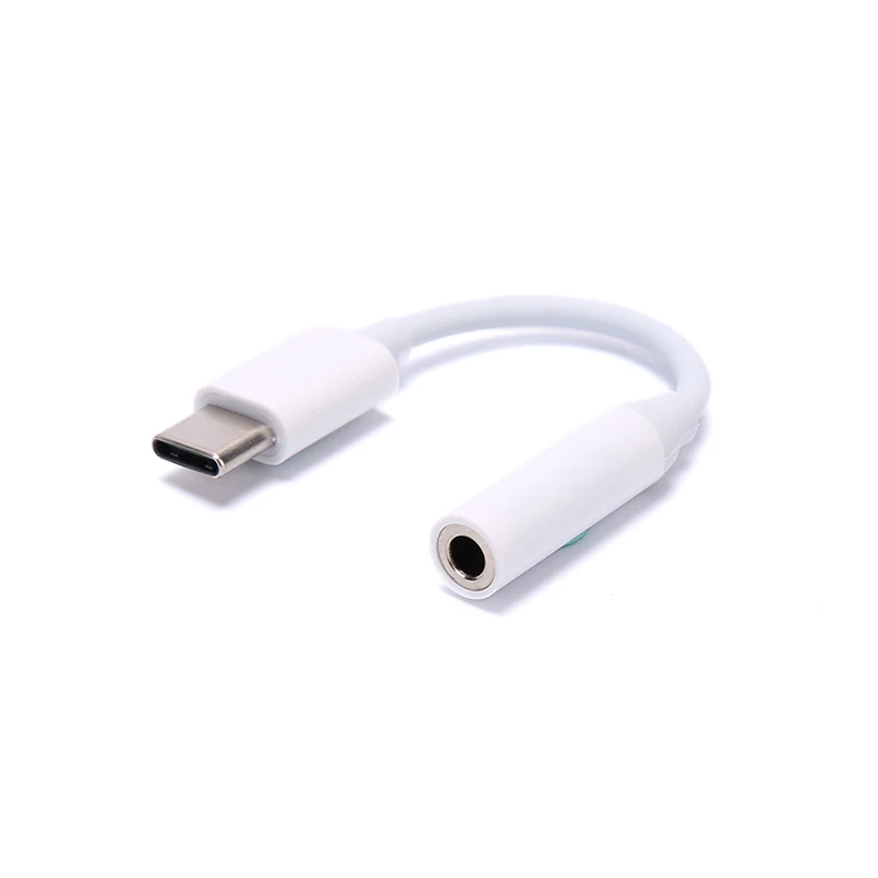 

Type-C To 3.5mm Earphone Cable Adapter Type C Male To 3.5 AUX Audio Female Jack