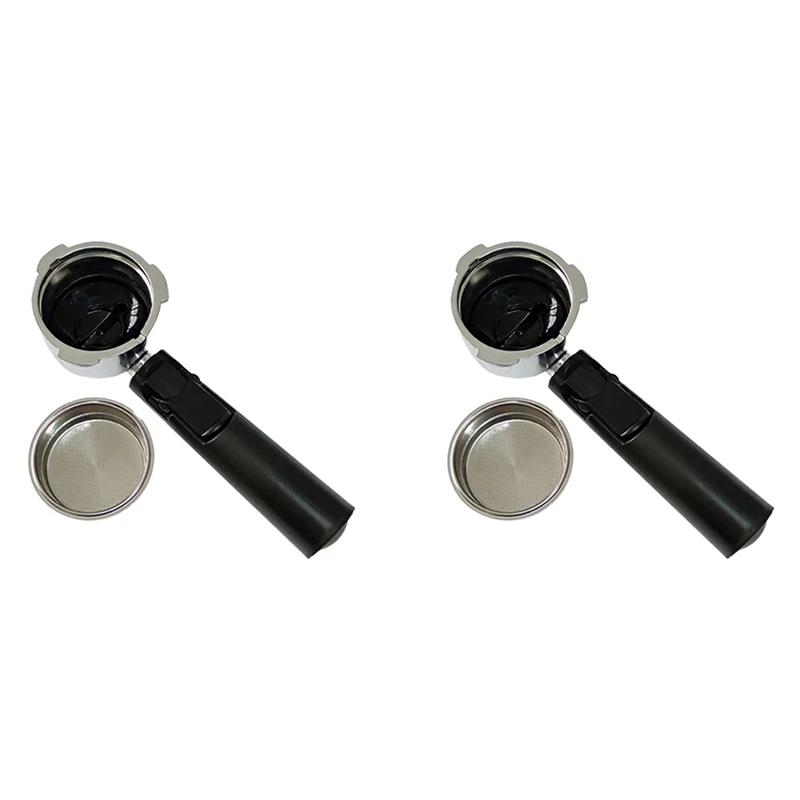 

2 Set 51Mm Bottomless Coffee Reusable Filters Portafilter For Homix Holder 60Mm 15-20Bar For Espresso Coffee Maker Parts