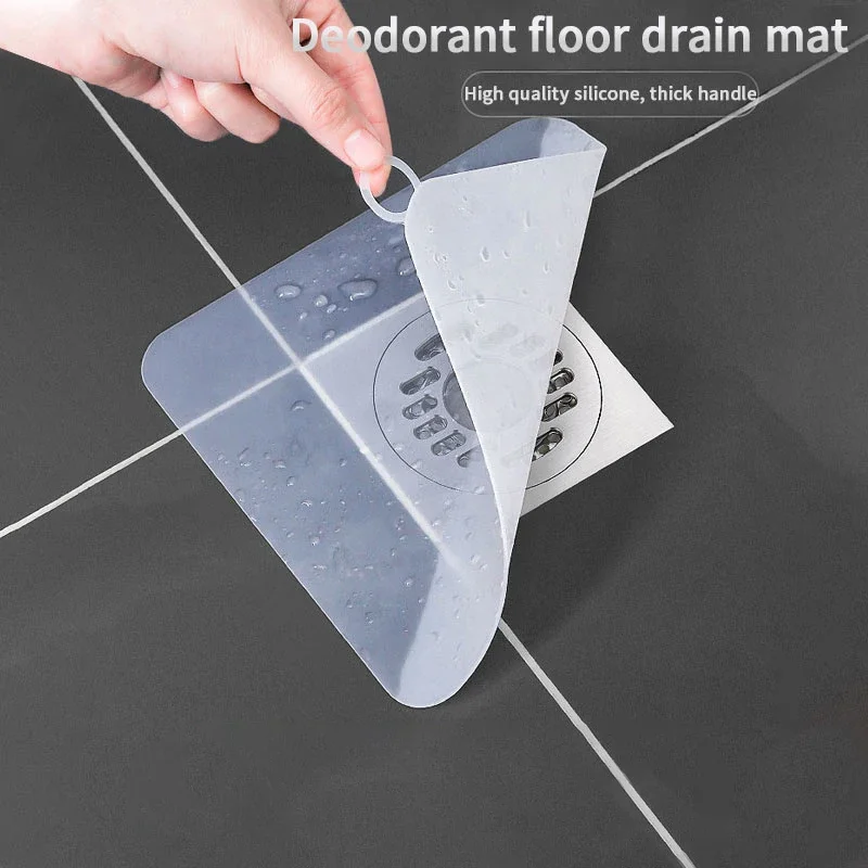 Silicone Floor Drain Deodorant Pad Sewer Anti Odor Floor Drain Cover Sink Water Stopper Sealing Ring Bathroom Cover