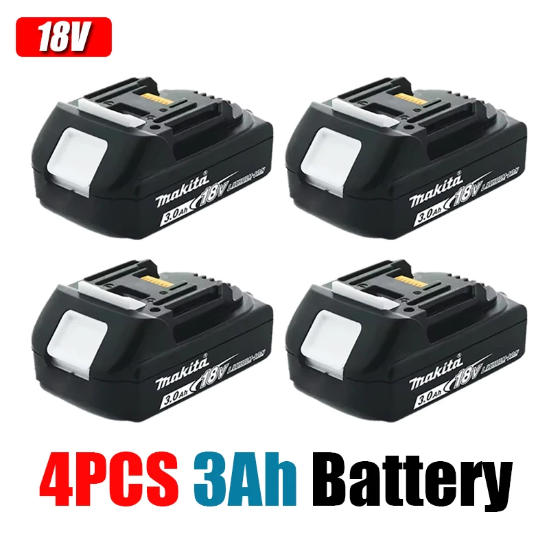 4pcs 3Ah Battery