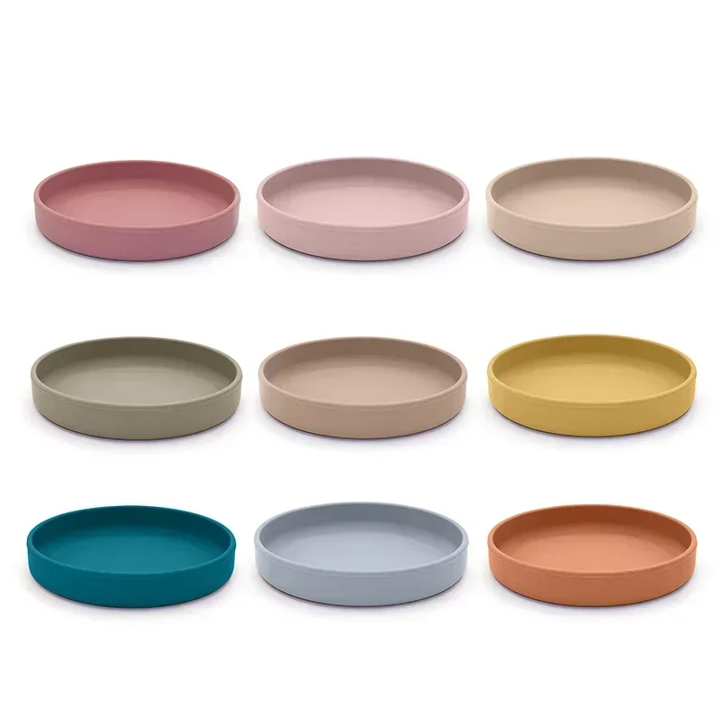 Baby Feeding Silicone Tableware Baby Products Safety Plate Children's Tableware silicone bowl silicone cutlery set silicone dinner plate