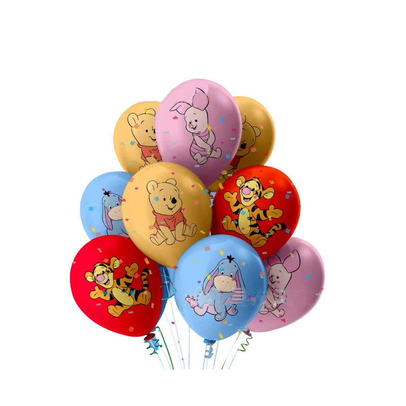 

18PCS Disney Winnie the Pooh 12 Inch Latex Balloons Air Globos Birthday Party Decoration Toys For Kid Baby Shower Party Supplies