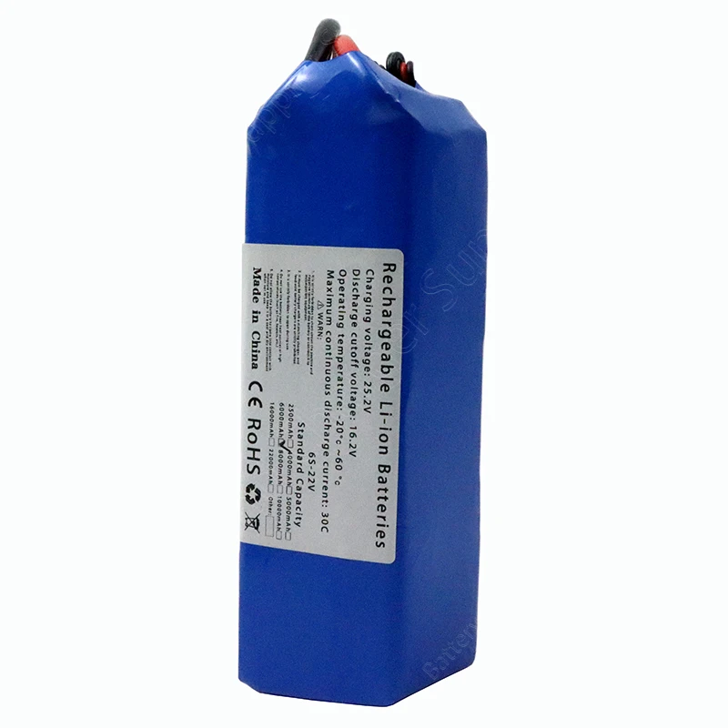 Batterie LiPo 22V 6S 2.5-10Ah XT60 pour RC Drone Voiture