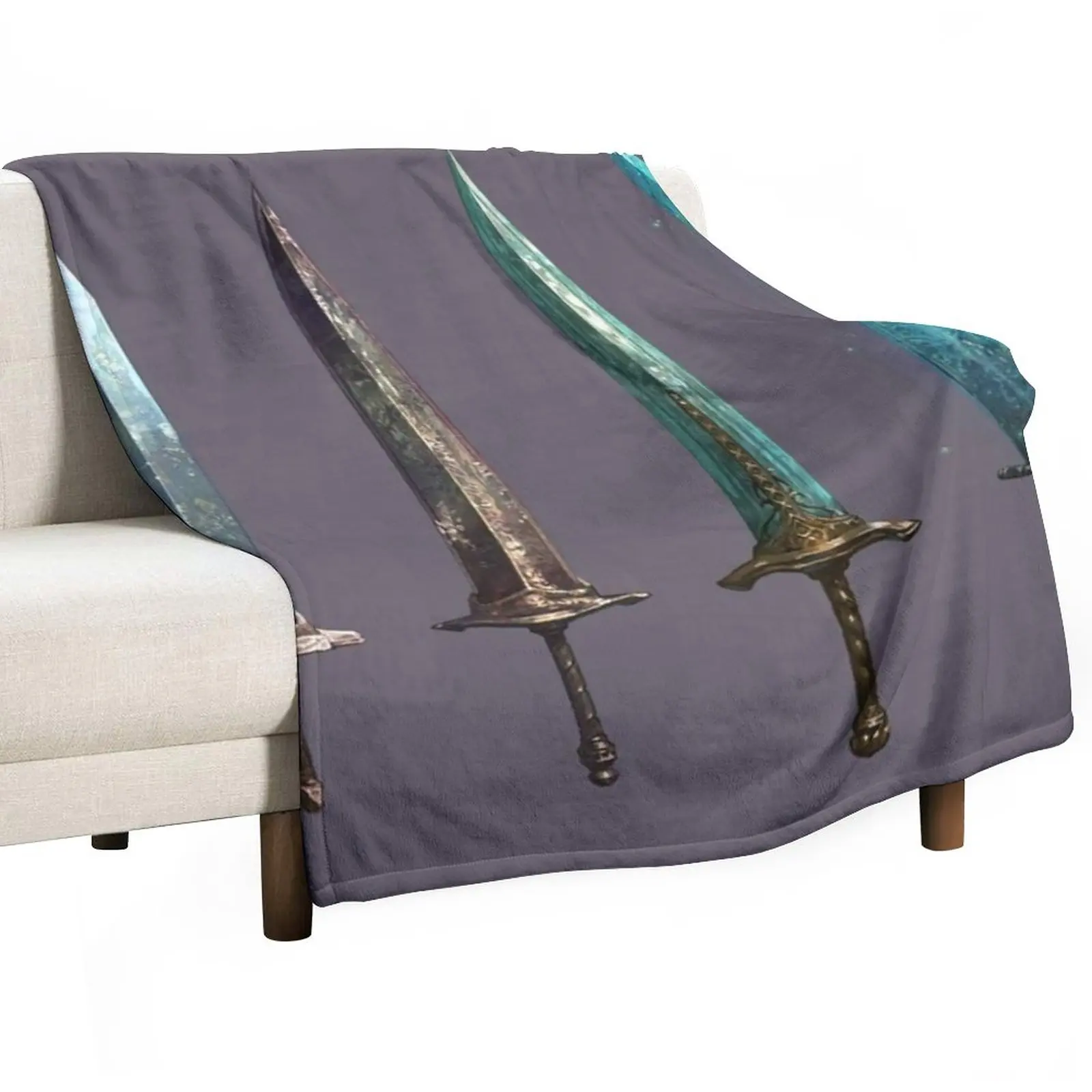 

Moonlight Greatswords Throw Blanket wednesday for babies Blankets