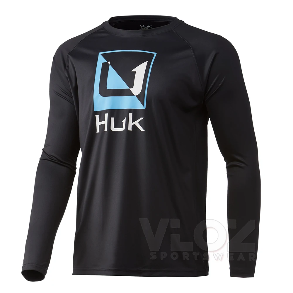 HUK Fishing Shirts USA Upf 50 Uv Custom Fishing Clothes Men Long