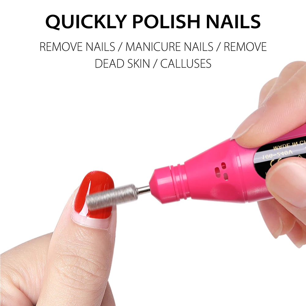 Multitype Plug Nail Drill Machine Electric Manicure Milling Cutter Set For Gel Nail Polish Manicure Tool Accessories
