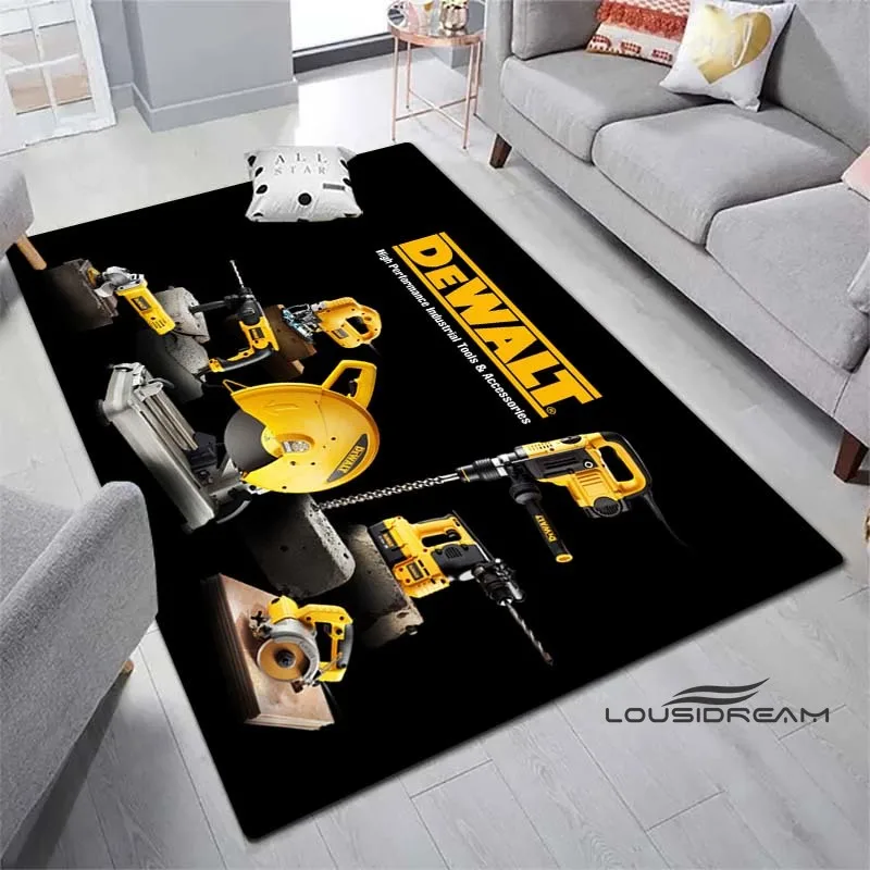 

Electrical Tools Dewalt Logo Rug and Carpet Cute Decorate Floor Mat Living Room Bedroom Decorate Large Area Soft Rug