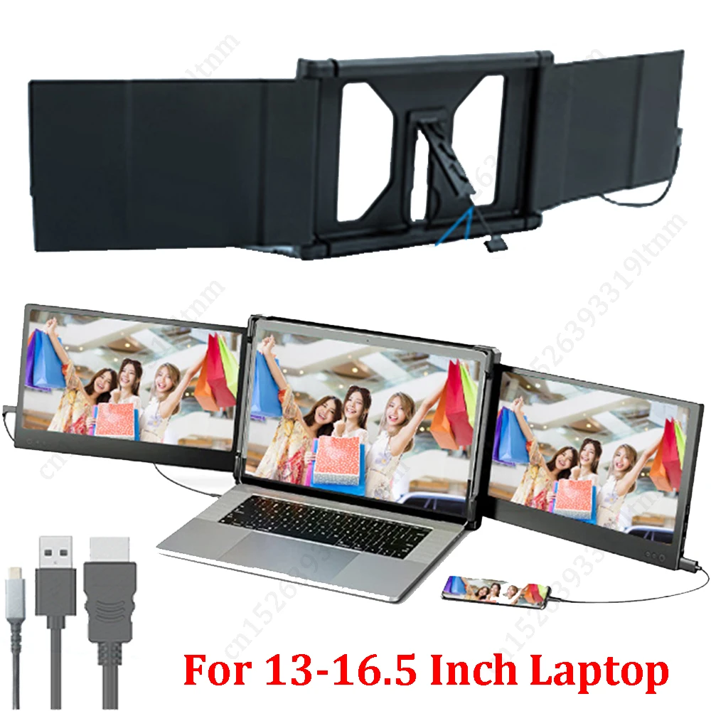 Moniteur portable à triple écran pour ordinateur portable, extension d'écran  pour touristes externes, PC Windows, 6 000 écrans, 13.3 pouces - AliExpress